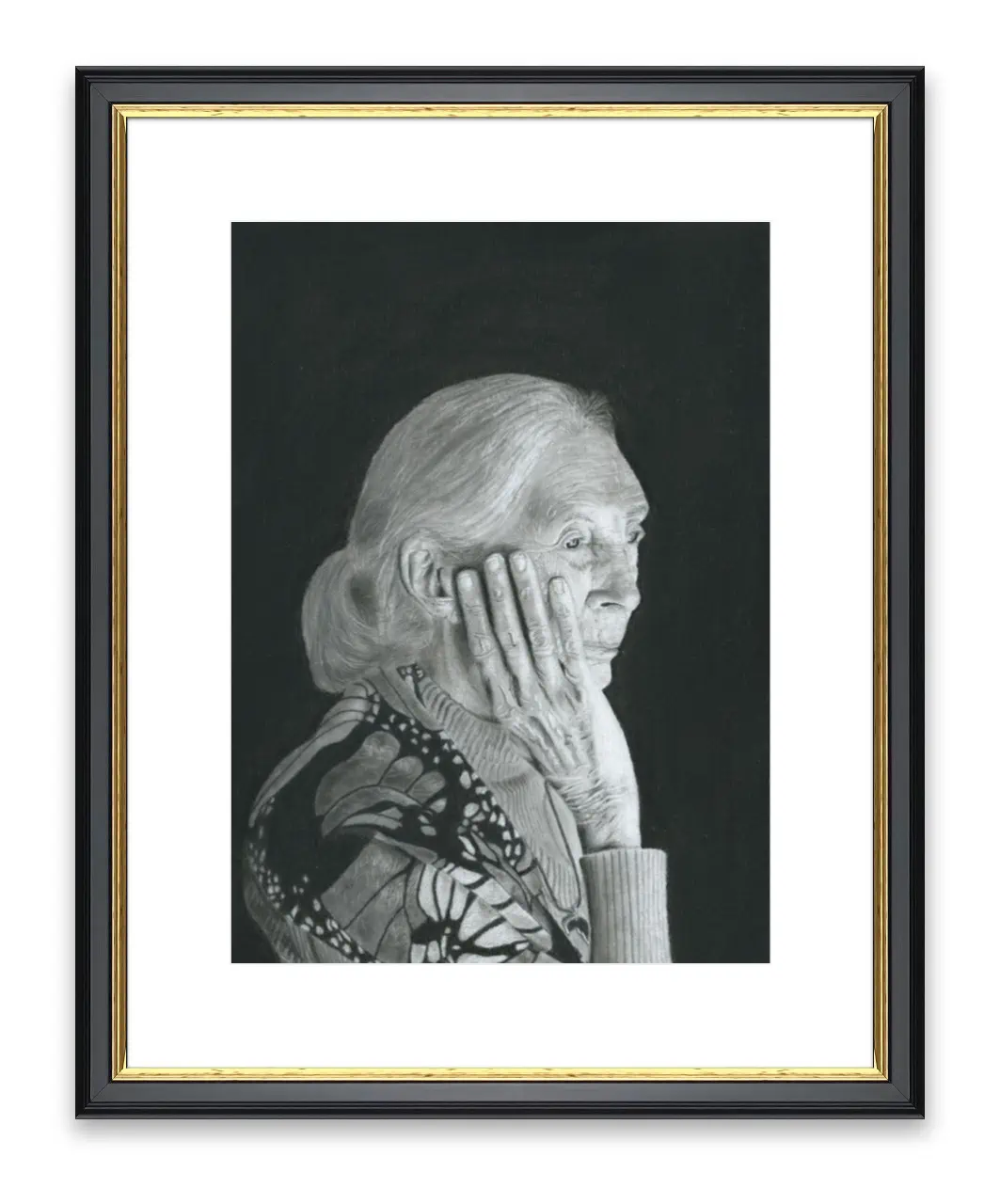 Potraitdrawing of Jane Goodall