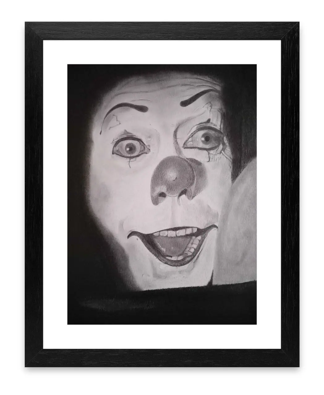Potraitdrawing of Pennywise (IT 1990)