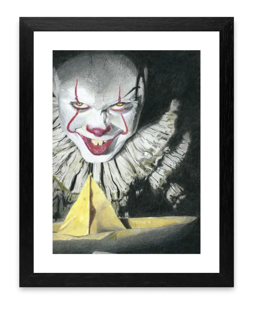 Potraitdrawing of Pennywise (IT 2017)
