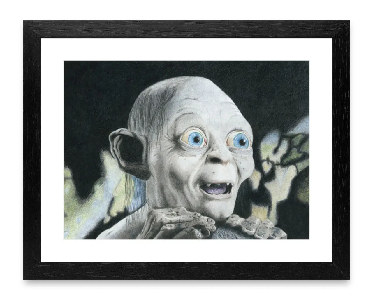 Portraitdrawing of Gollum
